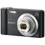 Sony W800 myndavél  5x aðdráttur og HD video svört